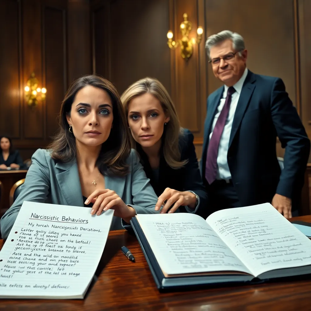Recognizing Narcissistic Behaviors in Court